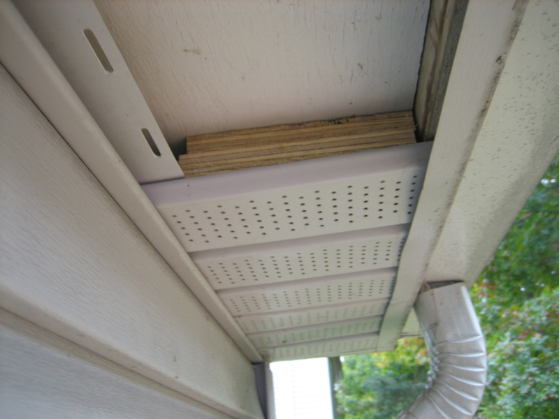 mounting security camera under eave