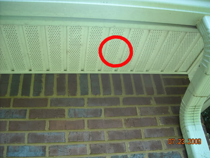 mounting security camera under eave