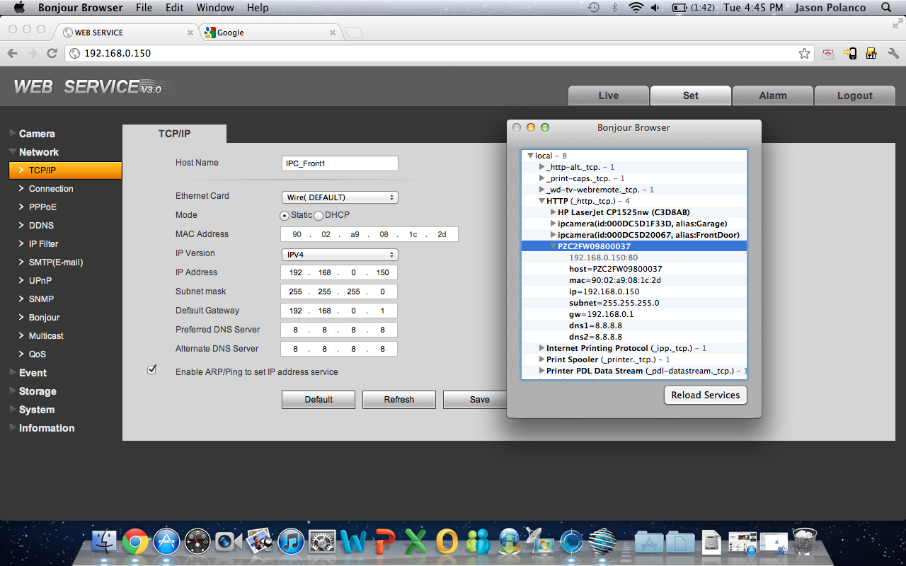 configure dahua ip camera