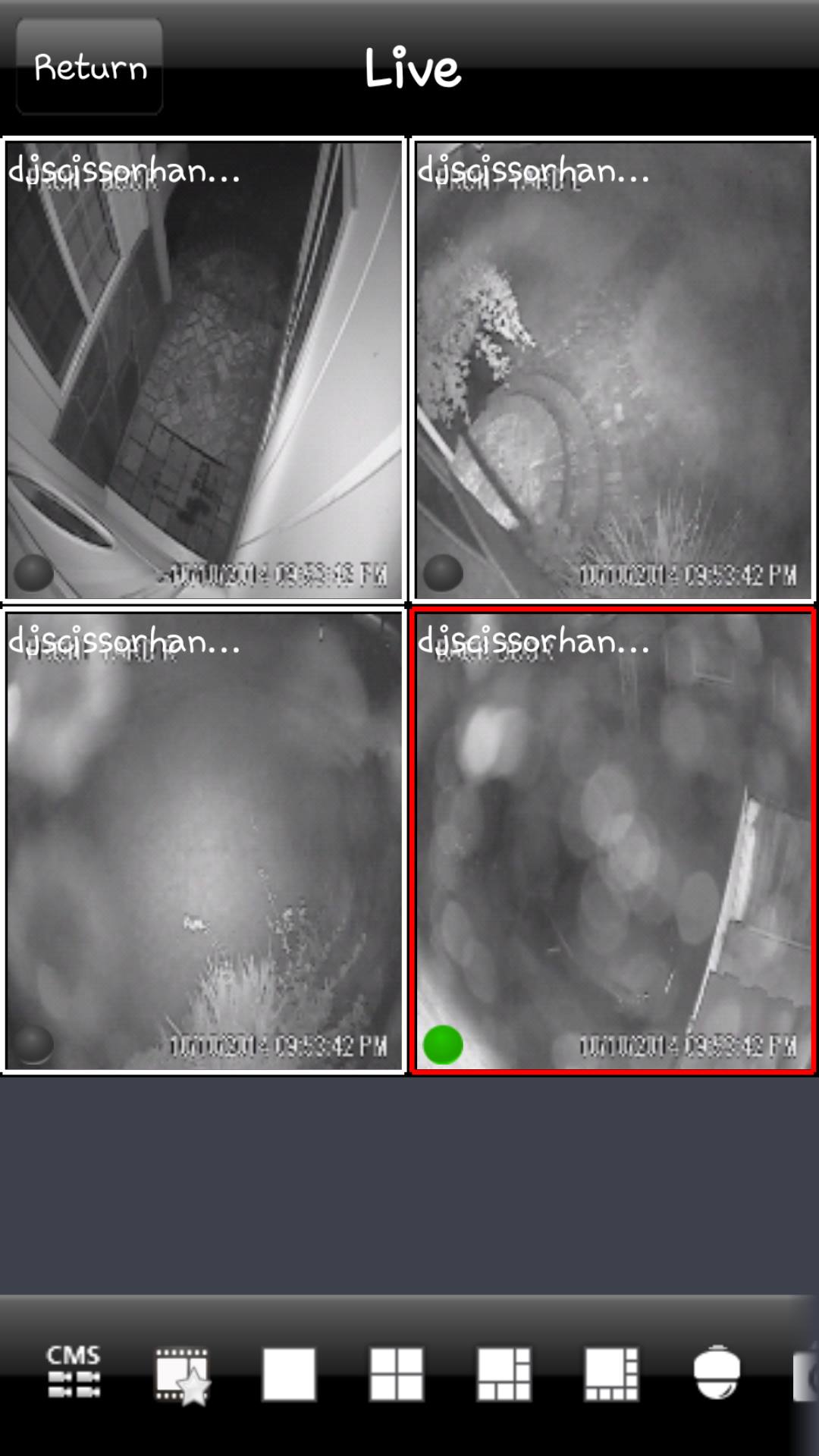 BLURRY IR NIGHT VISION CAMS 