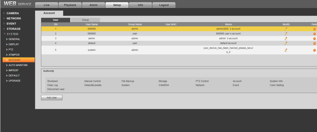 dahua other network errors